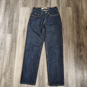 Vintage Gap 90s Men's Dark Blue Buttonfly Jeans 28X30